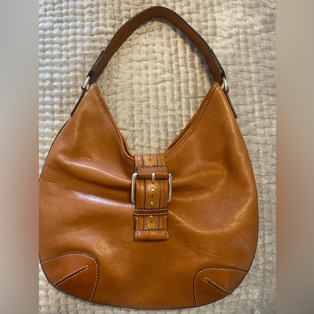 Michael Kors Leather Cognac Hobo EUC